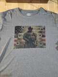 US Soldier/Flag Dry Fit T Shirt