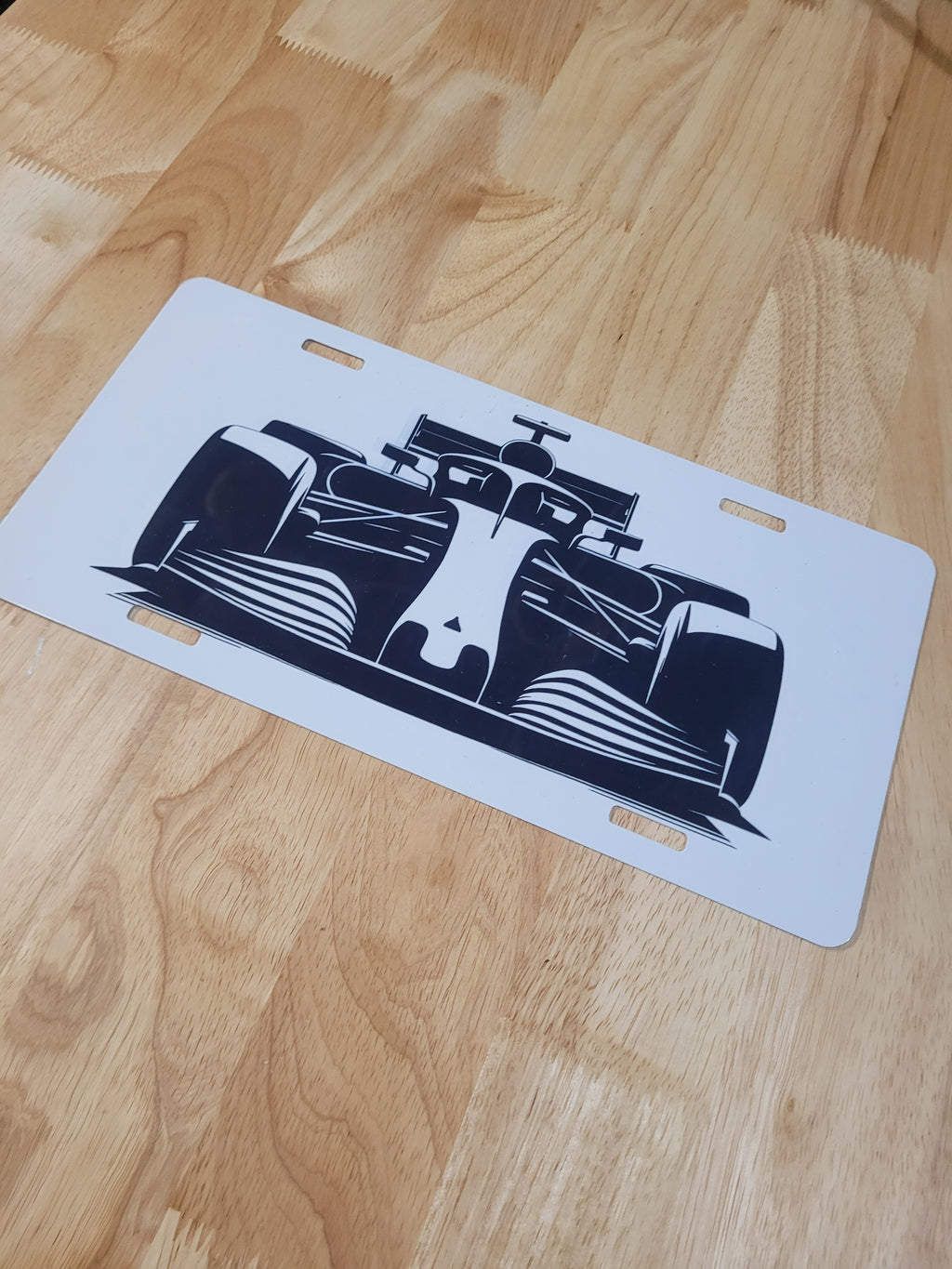 Fomula 1 Indy Car Silhouette License Plate