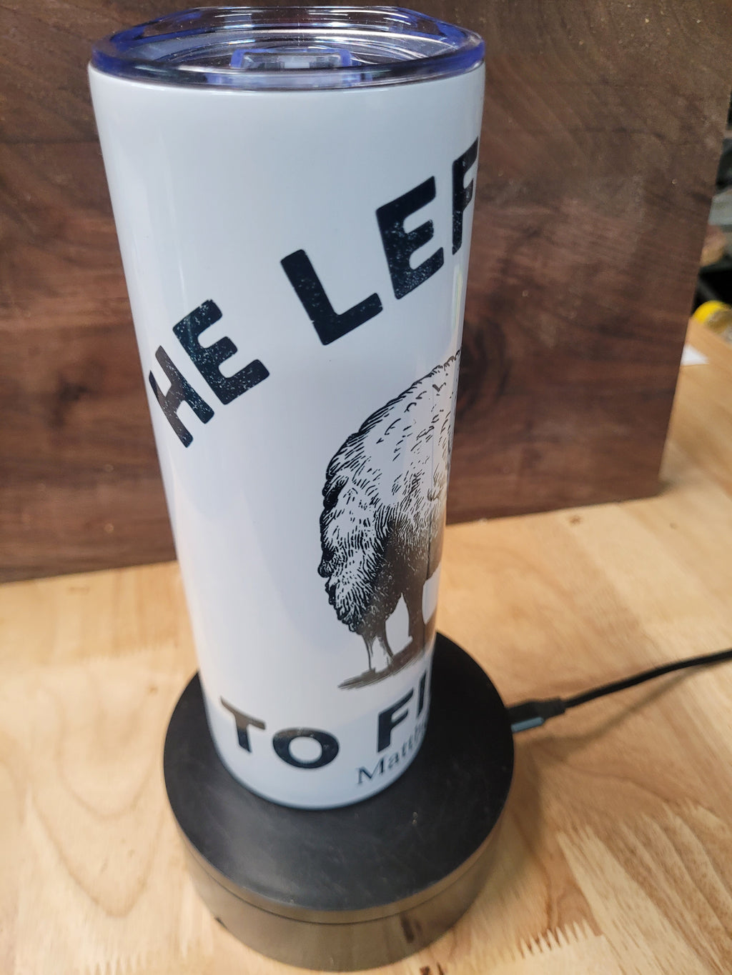 20 oz. Tumbler with "He Left The 99 To Find Me Matthew 18:12-14"