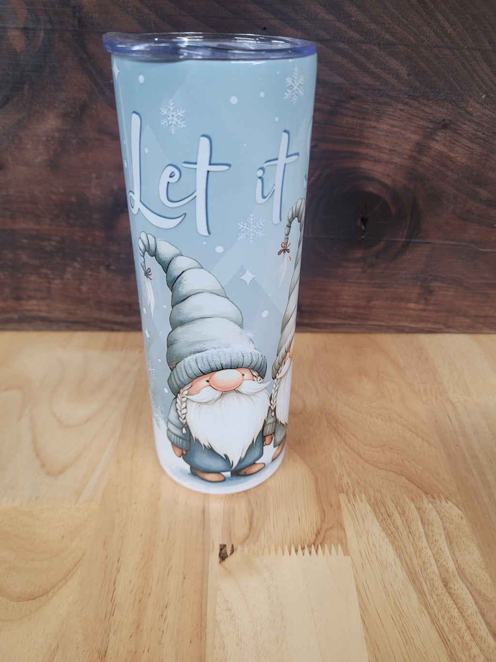 Let It Snow Christmas Season Gnome 20 oz. Tumbler