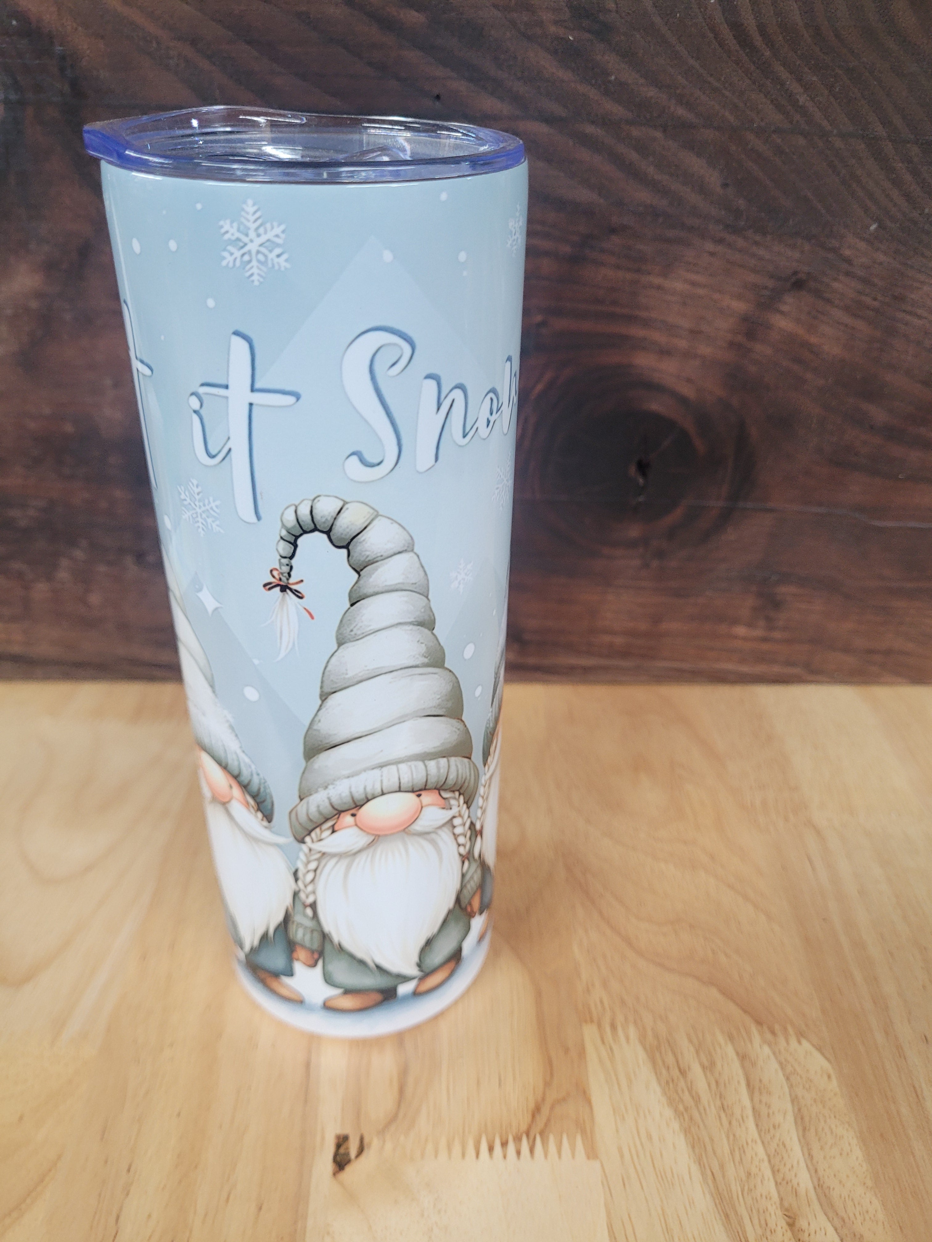 Let It Snow Christmas Season Gnome 20 oz. Tumbler