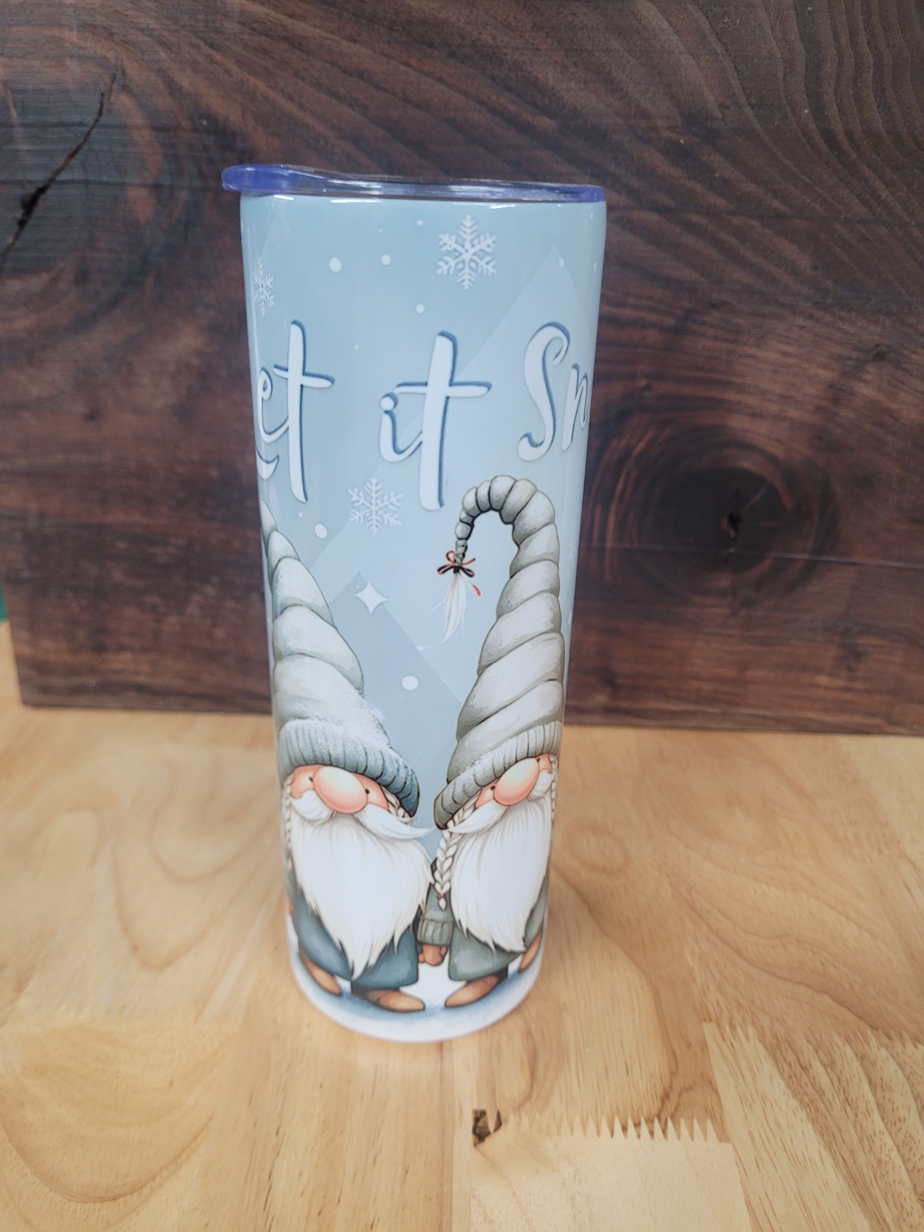 Let It Snow Christmas Season Gnome 20 oz. Tumbler
