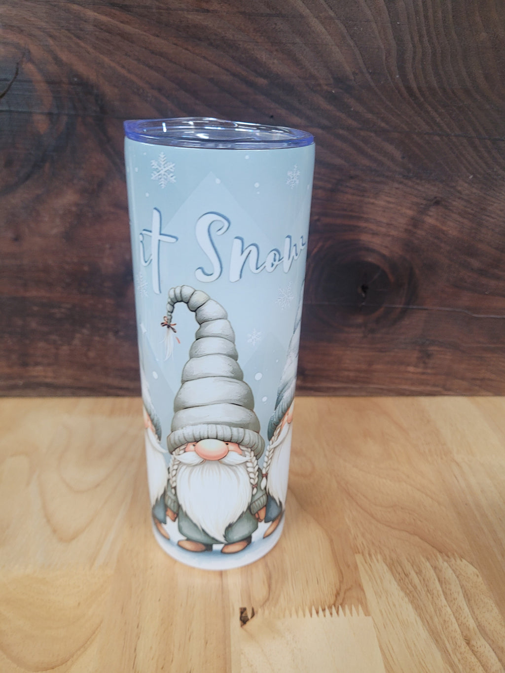 Let It Snow Christmas Season Gnome 20 oz. Tumbler