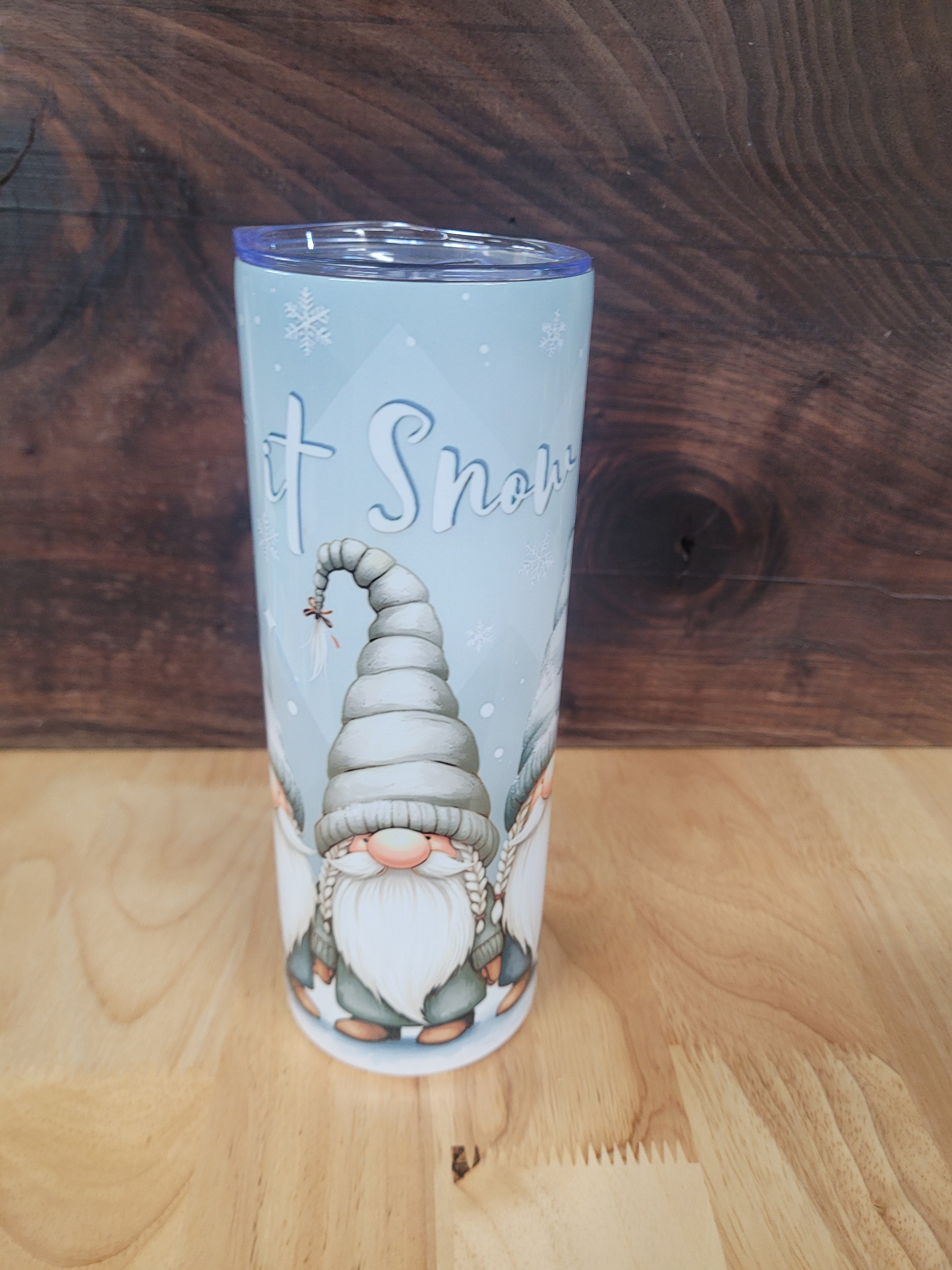 Let It Snow Christmas Season Gnome 20 oz. Tumbler