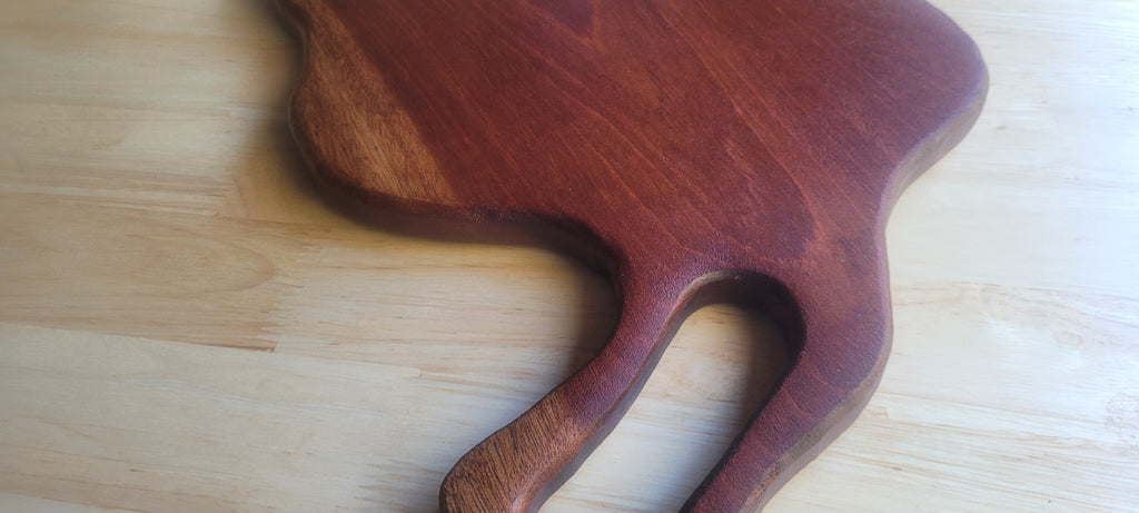 Mahogany Charcuterie Board Approximately 15.5X10 inches