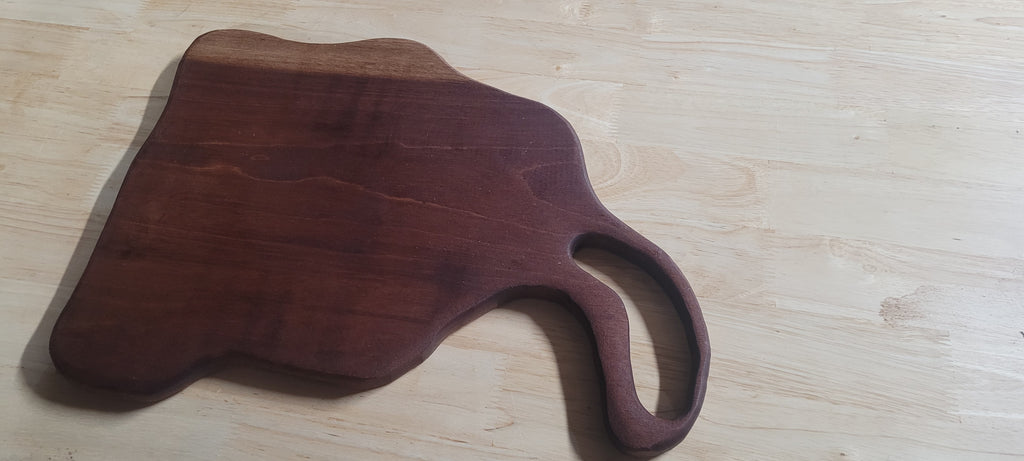 Mahogany Charcuterie Board Approximately 15"L X 10"W