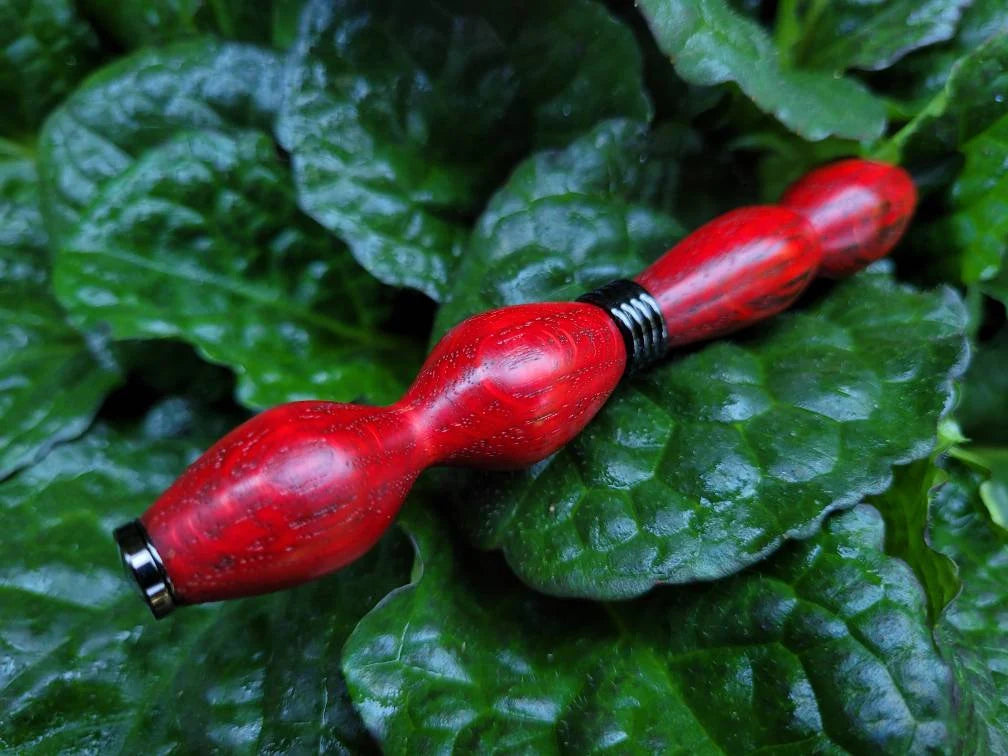 Spalted Oak Twist Pen Dyed Red