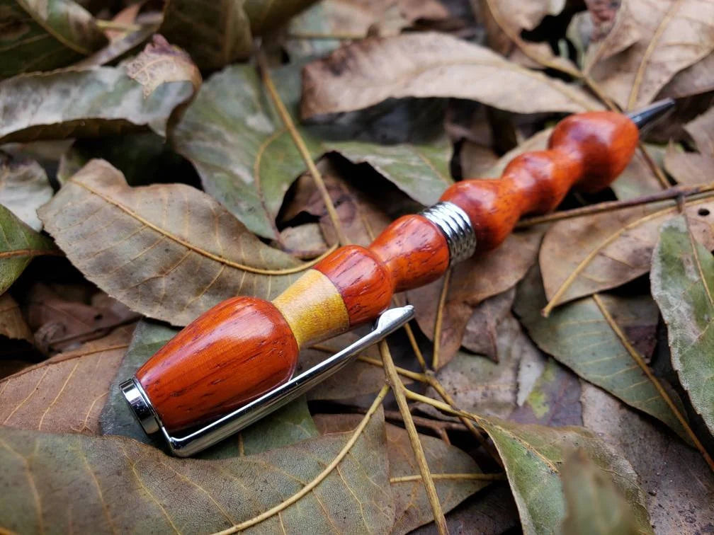 Padauke and Maple Wood Pen, Christmas Gift, Unique Pen, Gift Ideas, Collectible Pen, Hand Turned Pen, Retirement Gift, Padauke, Maple