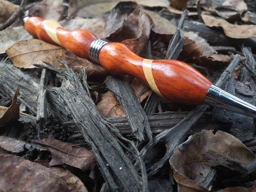 Padauke & Maple Wood Pen, Christmas Gift, Unique Pen, Gift Idea, Collectible Pen, Hand Turned, Retirement Gift, Maple, Black Friday, on sale