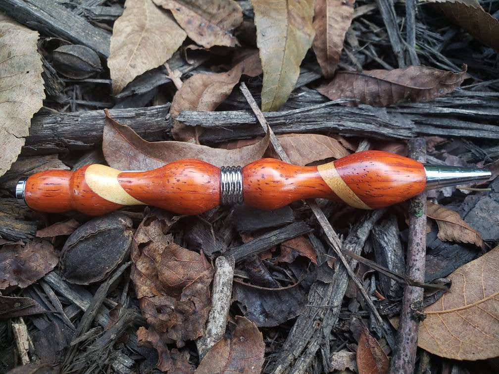 Padauke & Maple Wood Pen, Christmas Gift, Unique Pen, Gift Idea, Collectible Pen, Hand Turned, Retirement Gift, Maple, Black Friday, on sale