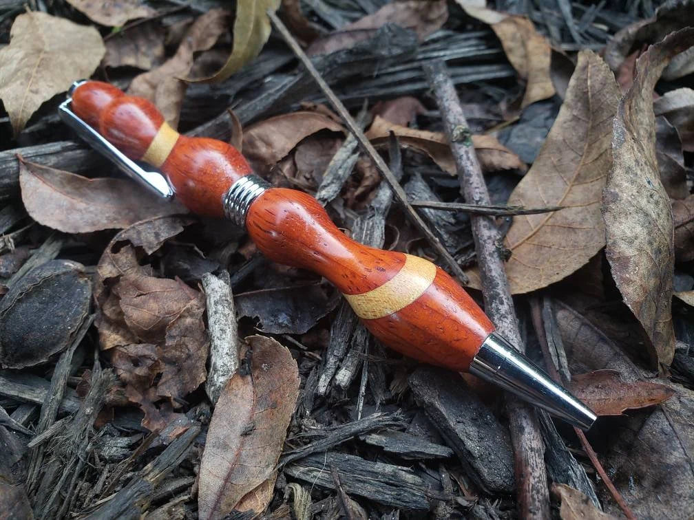 Padauke & Maple Wood Pen, Christmas Gift, Unique Pen, Gift Idea, Collectible Pen, Hand Turned, Retirement Gift, Maple, Black Friday, on sale