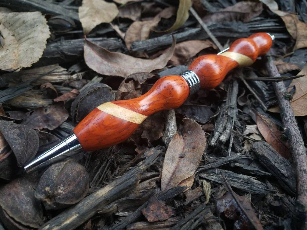 Padauke & Maple Wood Pen, Christmas Gift, Unique Pen, Gift Idea, Collectible Pen, Hand Turned, Retirement Gift, Maple, Black Friday, on sale