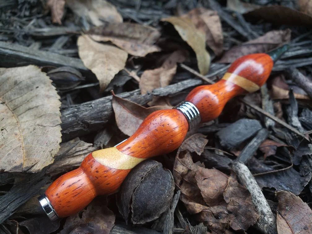 Padauke & Maple Wood Pen, Christmas Gift, Unique Pen, Gift Idea, Collectible Pen, Hand Turned, Retirement Gift, Maple, Black Friday, on sale