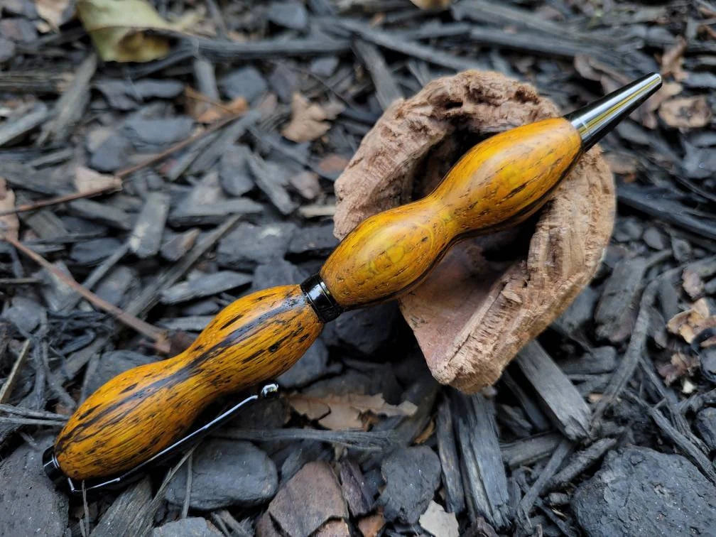 Spalted Oak Twist pen Dyed Orange