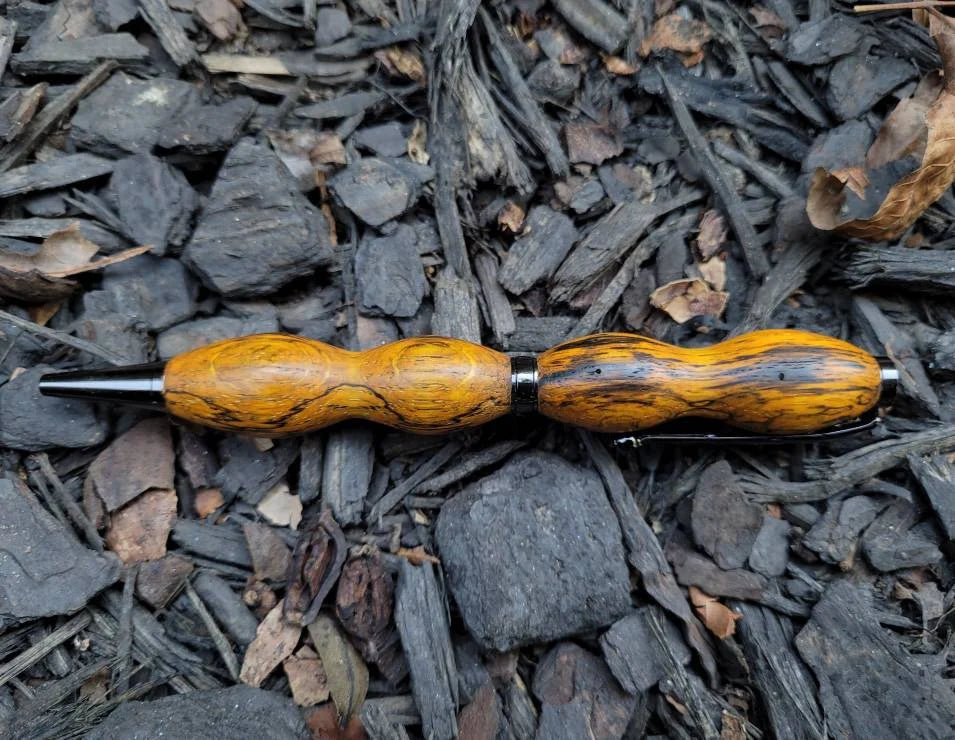 Spalted Oak Twist pen Dyed Orange