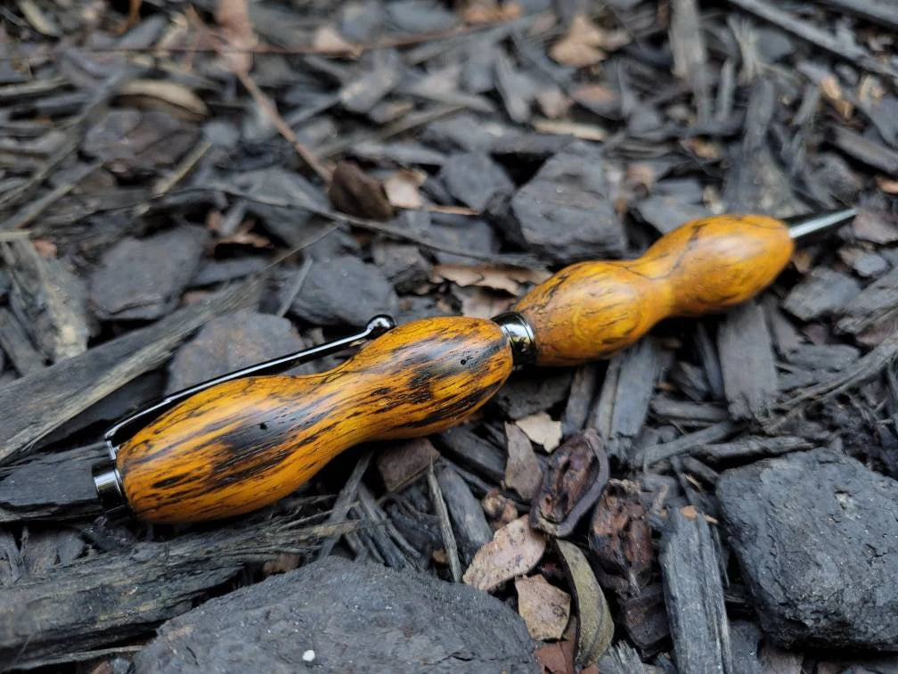 Spalted Oak Twist pen Dyed Orange