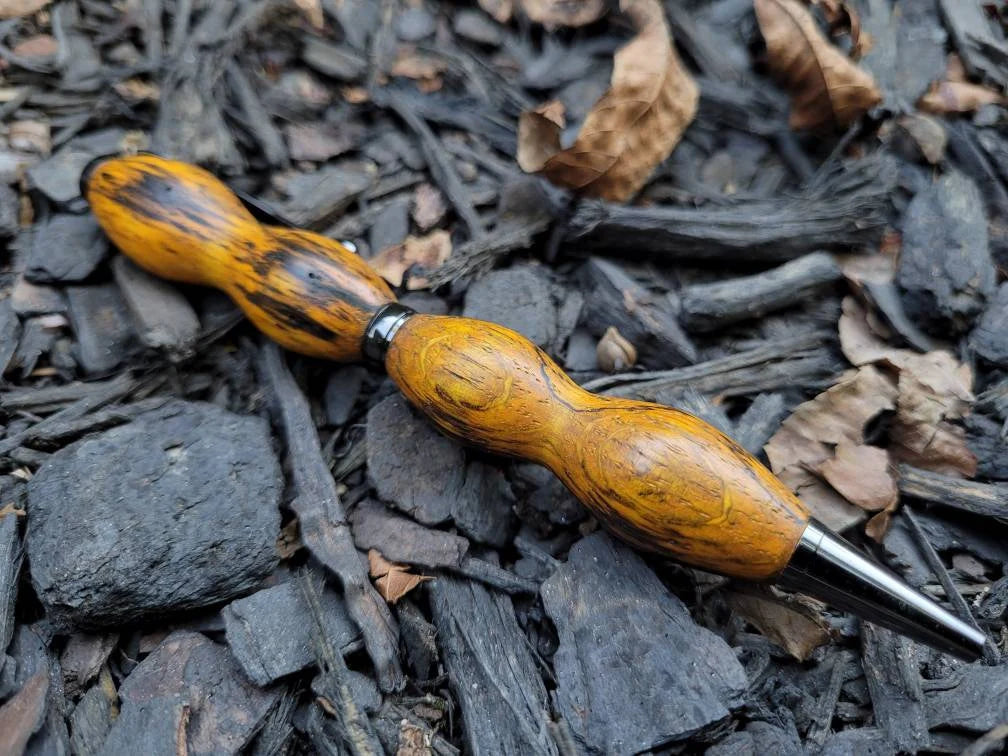 Spalted Oak Twist pen Dyed Orange
