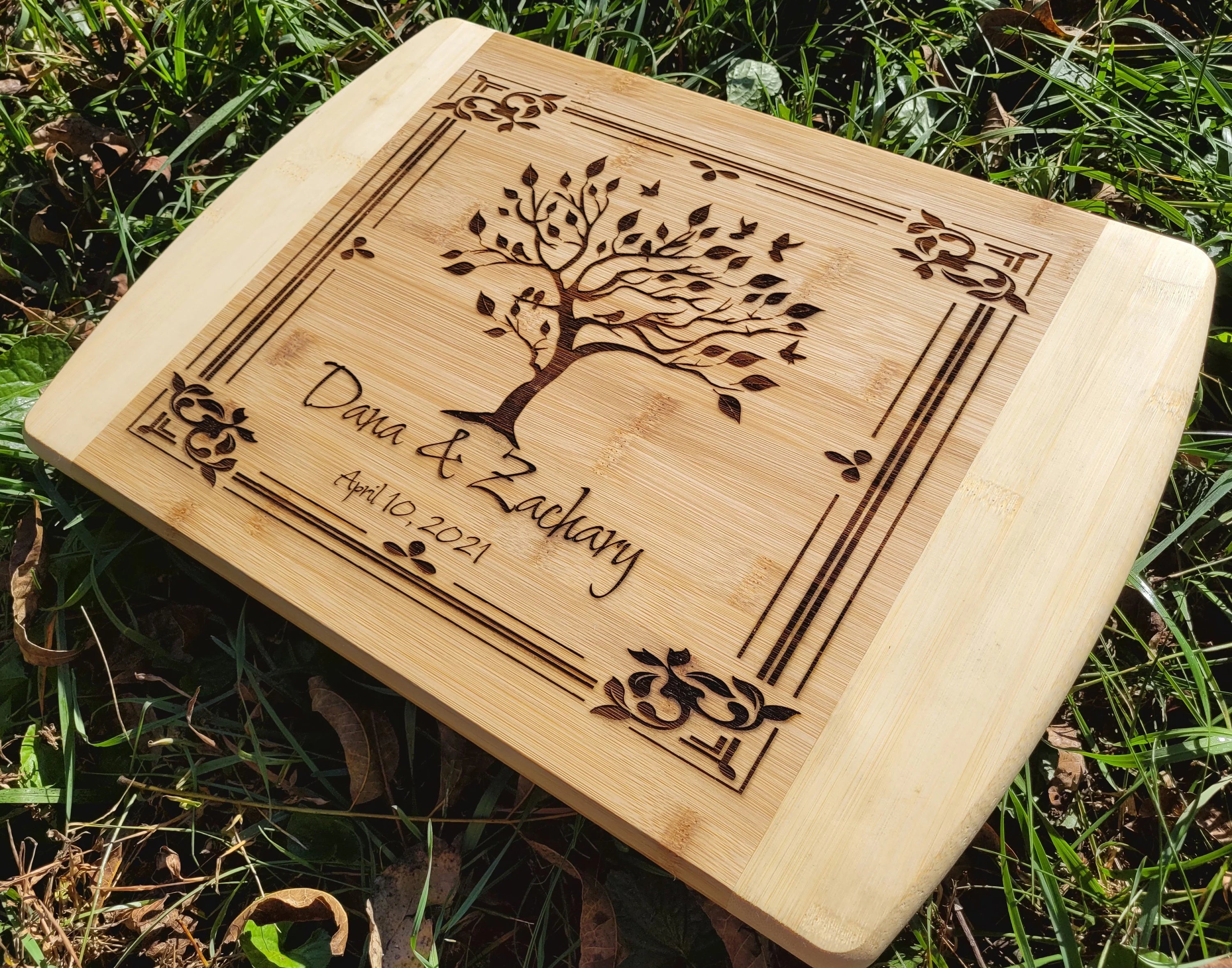 Custom Engraved Bamboo Cutting Board