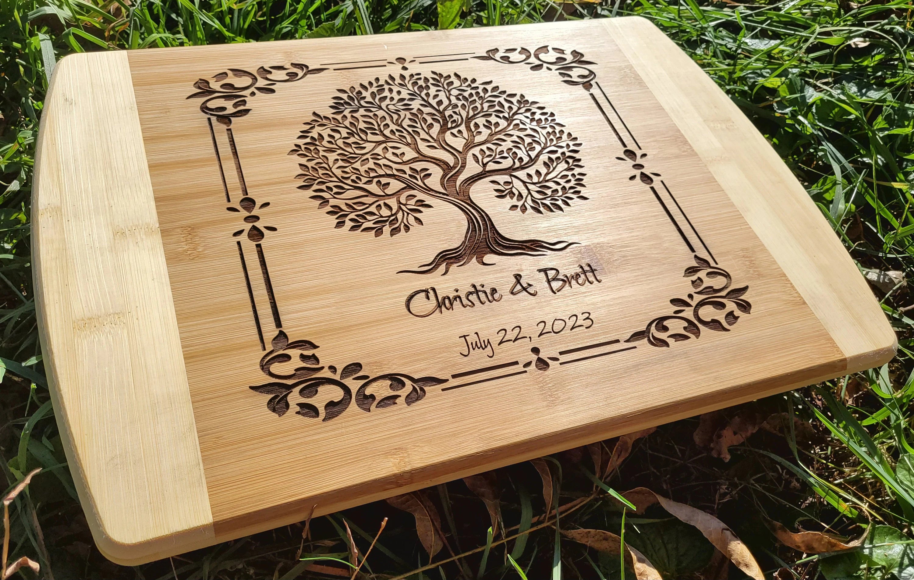 Custom Engraved Bamboo Cutting Board