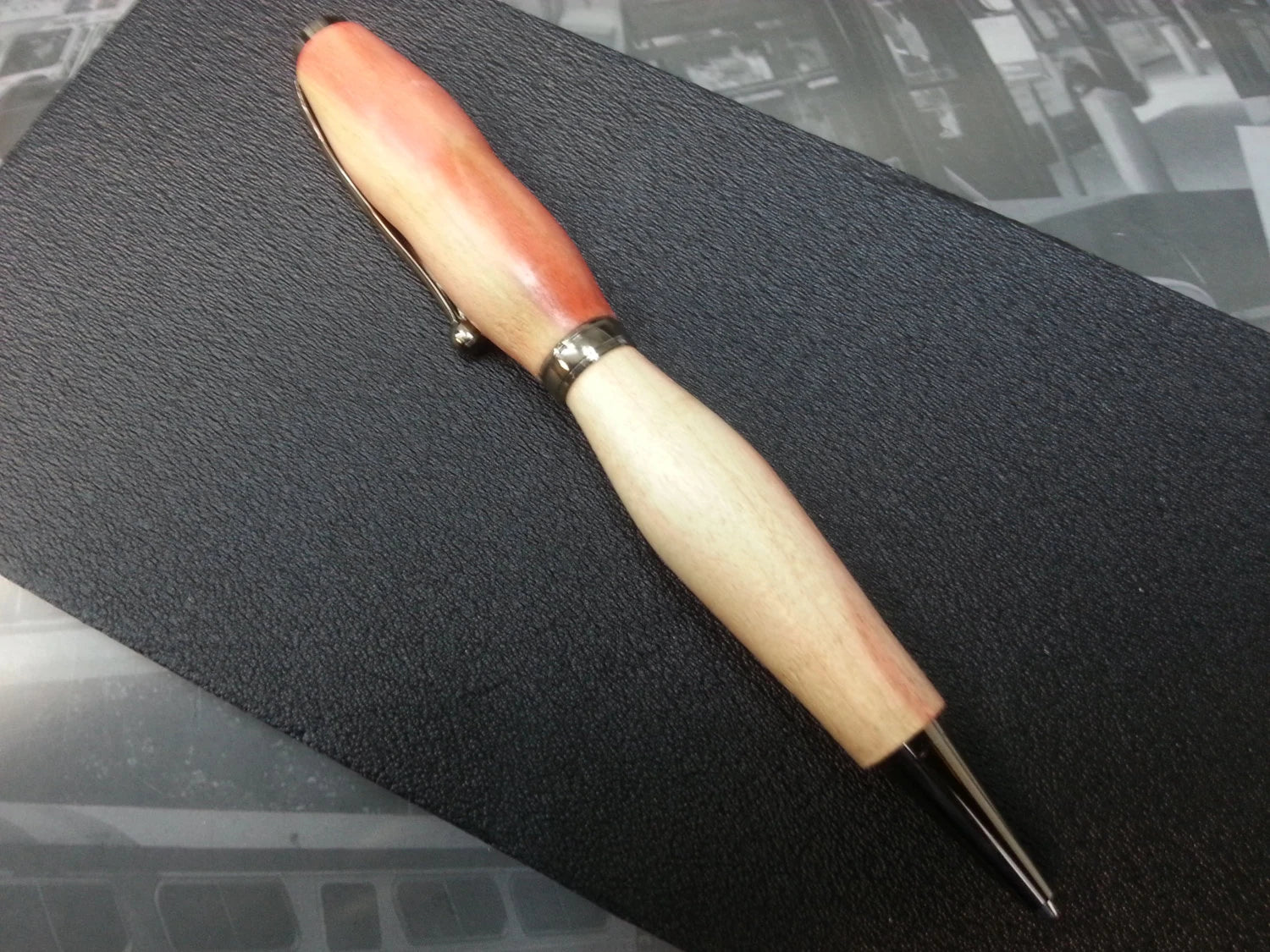Flame Box Elder Twist Pen