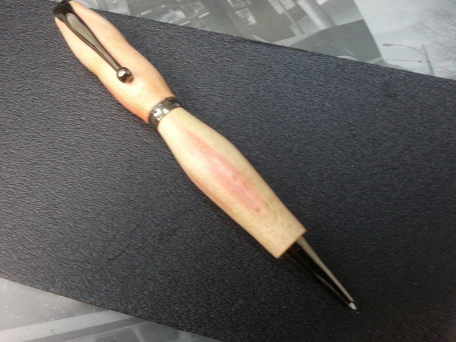 Flame Box Elder Twist Pen