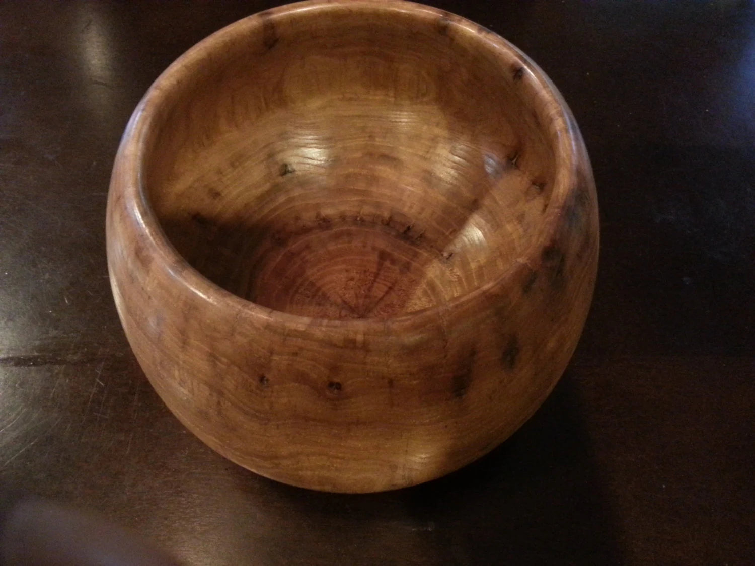 River Elm Wooden Bowl 8" X 5.5"