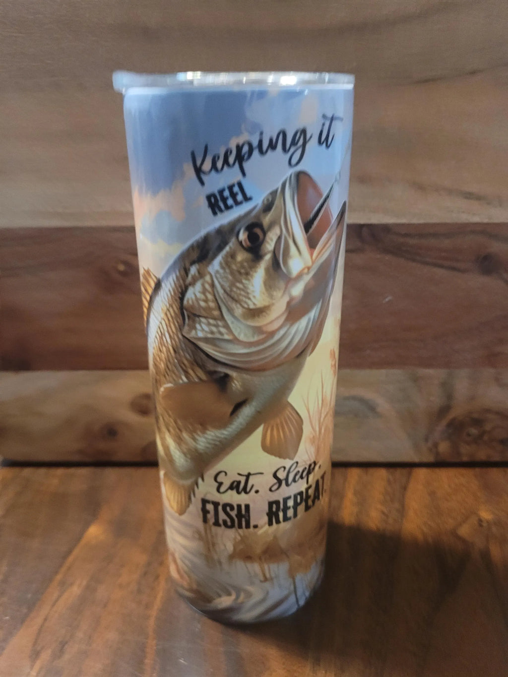 Keepin it Reel Fishing Tumbler 20 oz. FISH FACTS,