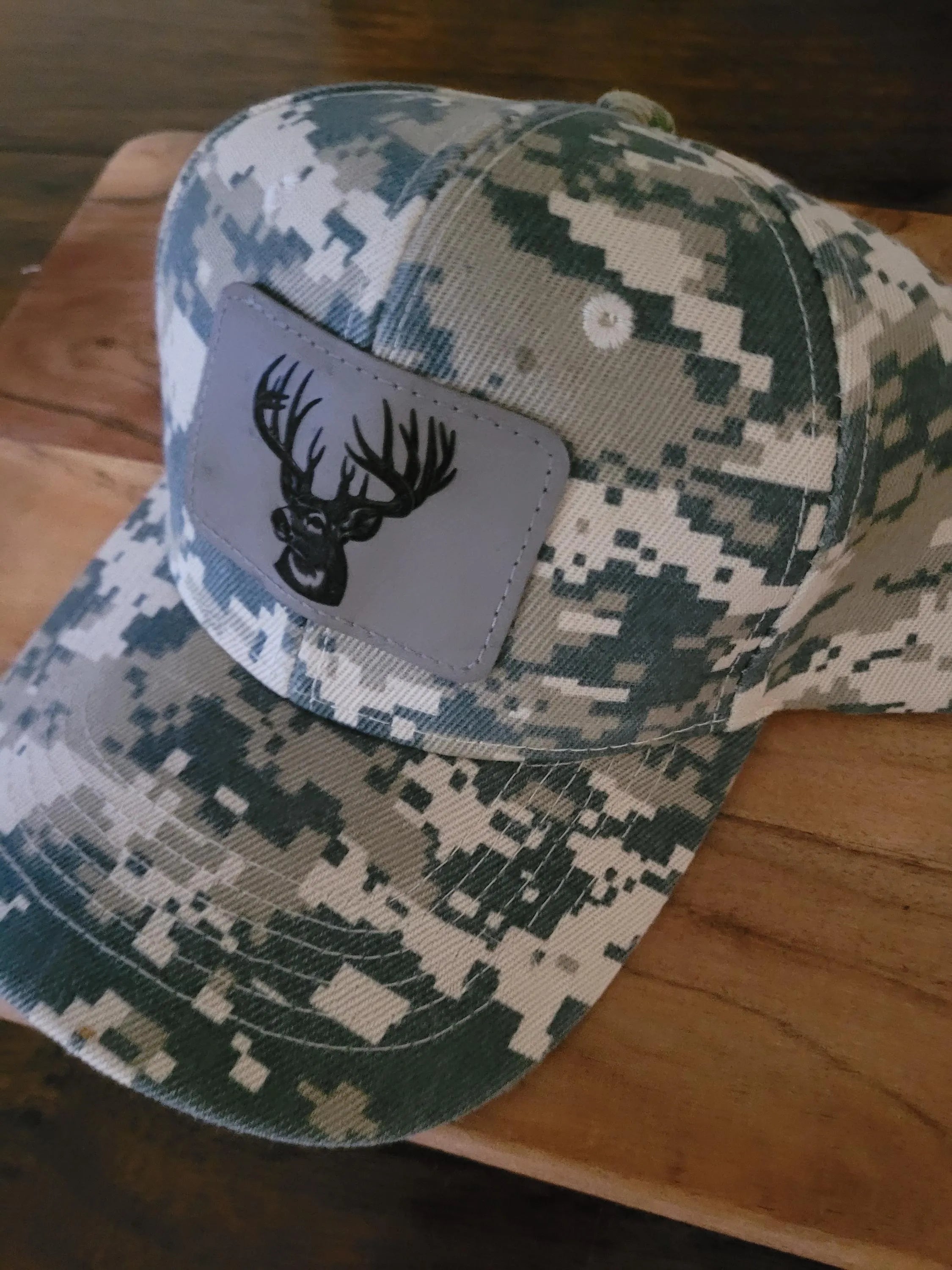 Camo Buck Ball Cap, Deer Hunters, Guys, Gals, Whitetail Buck Cap, Camo Deer  Cap